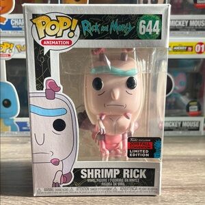 Funko Shrimp Rick Figure - Pink and White